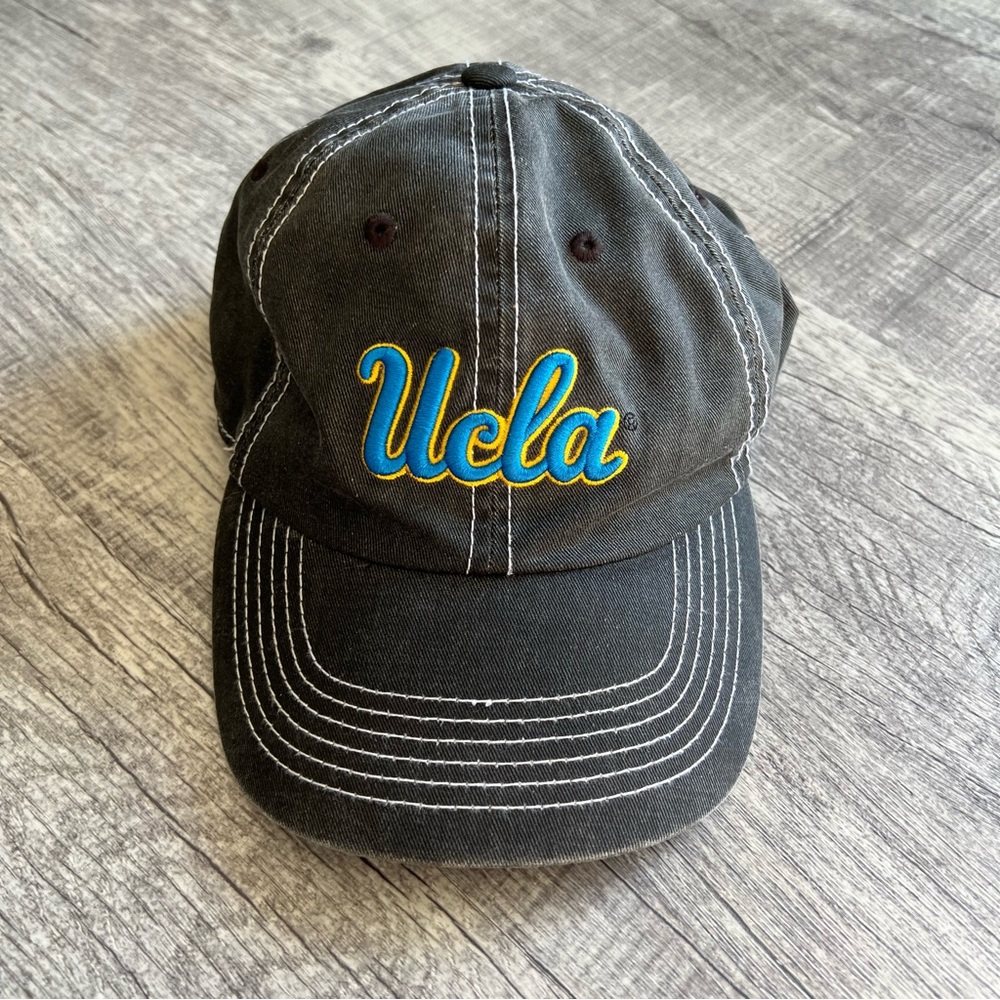 UCLA Dark Gray Washed Black Baseball Cap One Size Top Of The World Tow